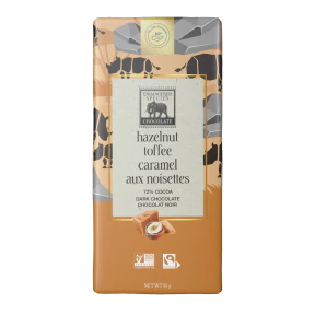 Endangered Species Chocolate - Natural Dk Choc. Hazelnut Toffee (85g) - Image 2