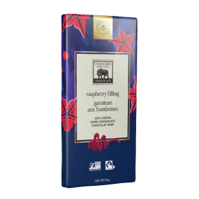 Endangered Species Chocolate - Raspberry Filling 60% Dark Choco (85g)