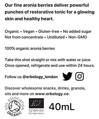 Erbology - Organic Aronia Juice (250ml) - Image 10