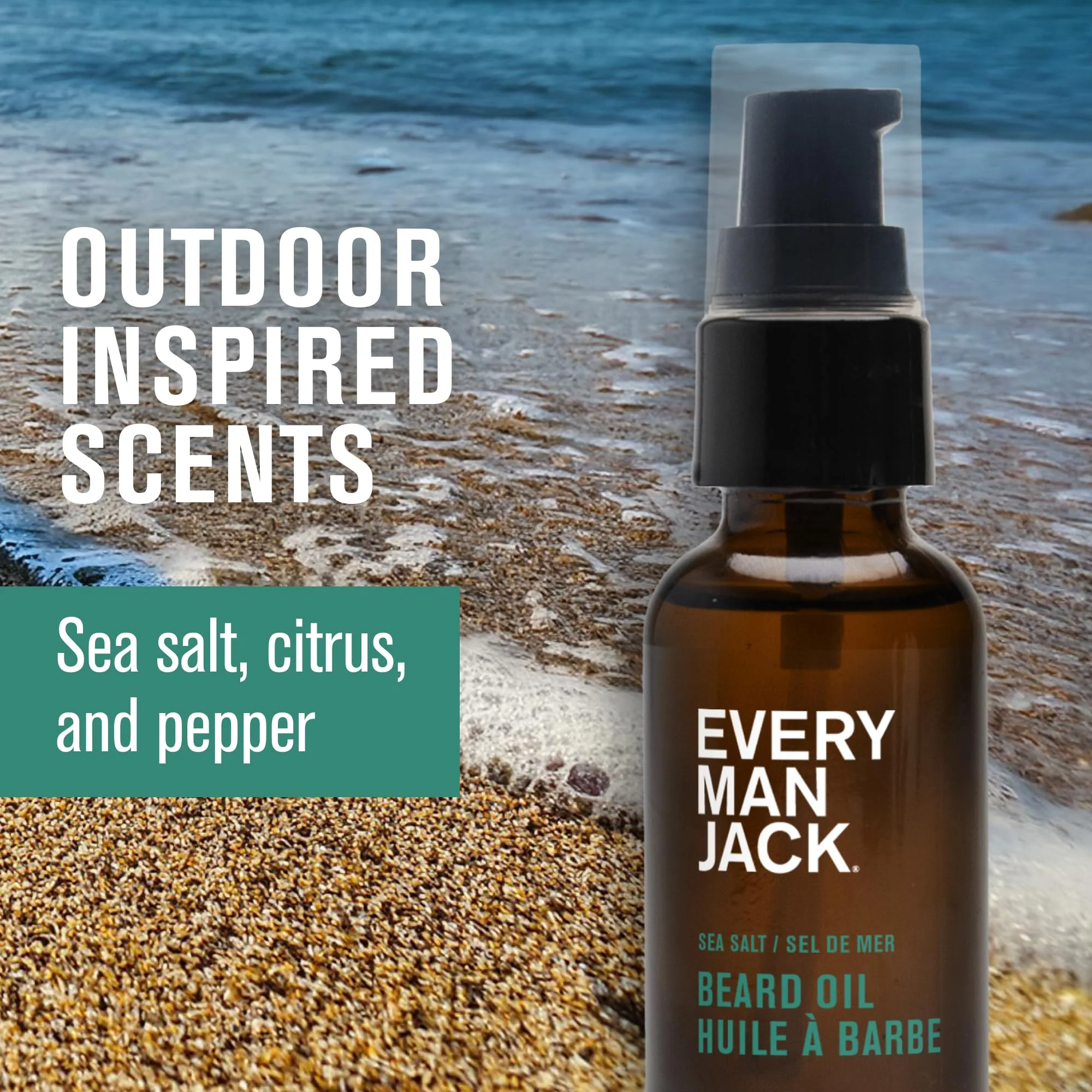 Every Man Jack - Beard + Face Wash - Sea Salt (200ml) - Image 9