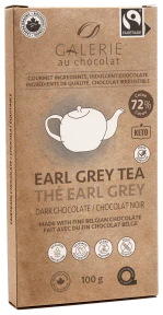 Galerie au Chocolat - Fairtrade Dark Choc Earl Grey Bar (100g) - Image 3