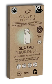Galerie au Chocolat - Fairtrade Dark Sea Salt Choc Bar (100g) - Image 3