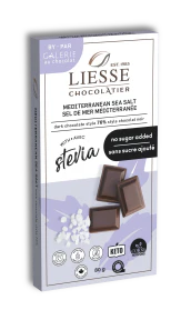 Galerie au Chocolat - No Sugar Med Sea Salt Dark Choc (80g) - Image 3