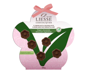 Galerie au Chocolat - Vegan Crispy Chocolate Flowers (100g) - Image 2