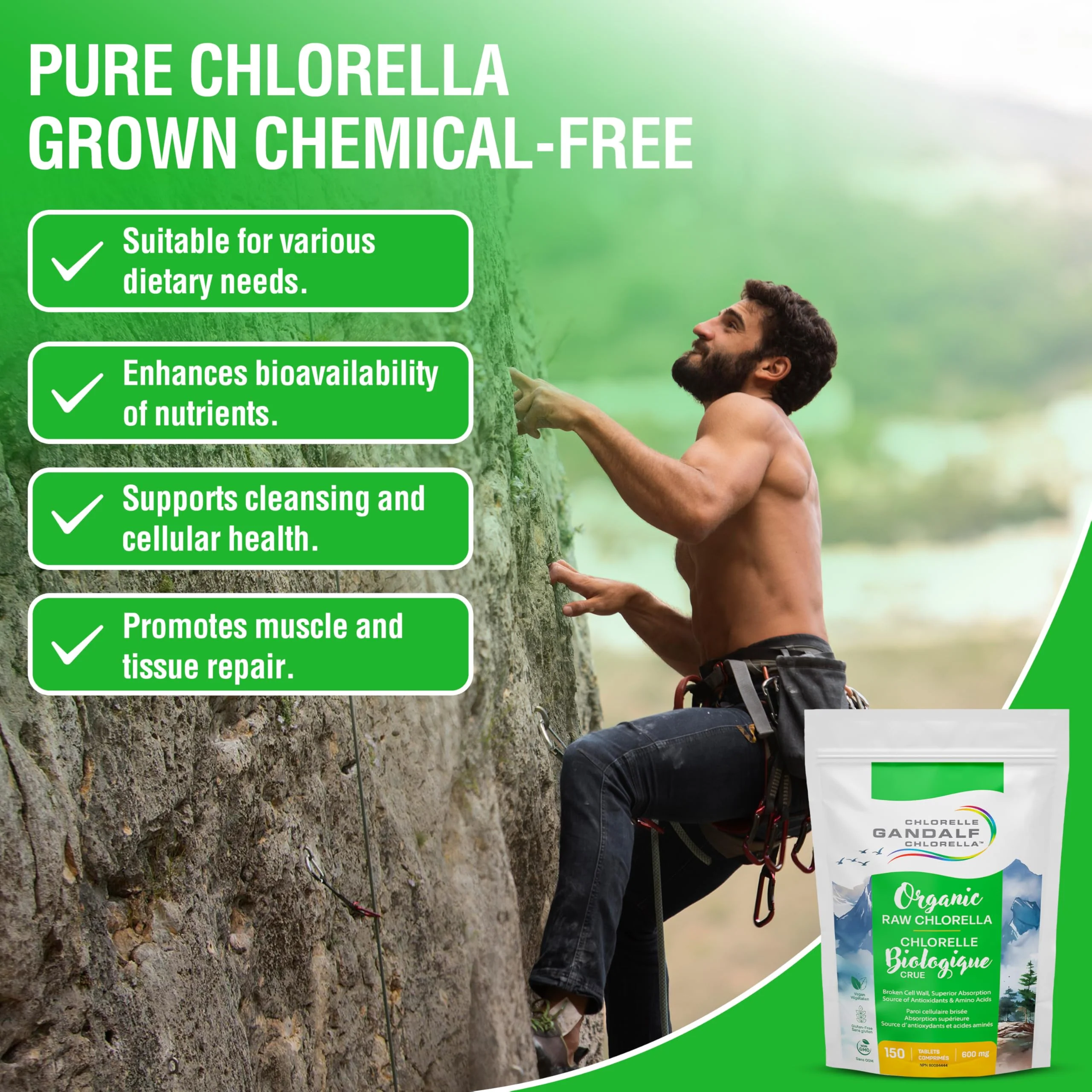 Gandalf - Chlorella Organic 600mg, 150 tabs - Gandalf - Image 6