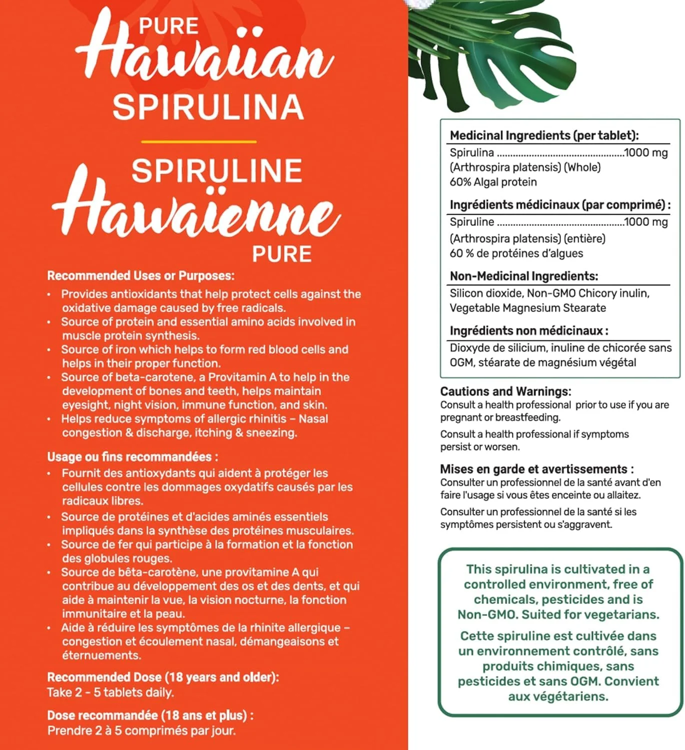 Gandalf - Hawaiian Spirulina 1000mg, 60 tabs - Gandalf - Image 3