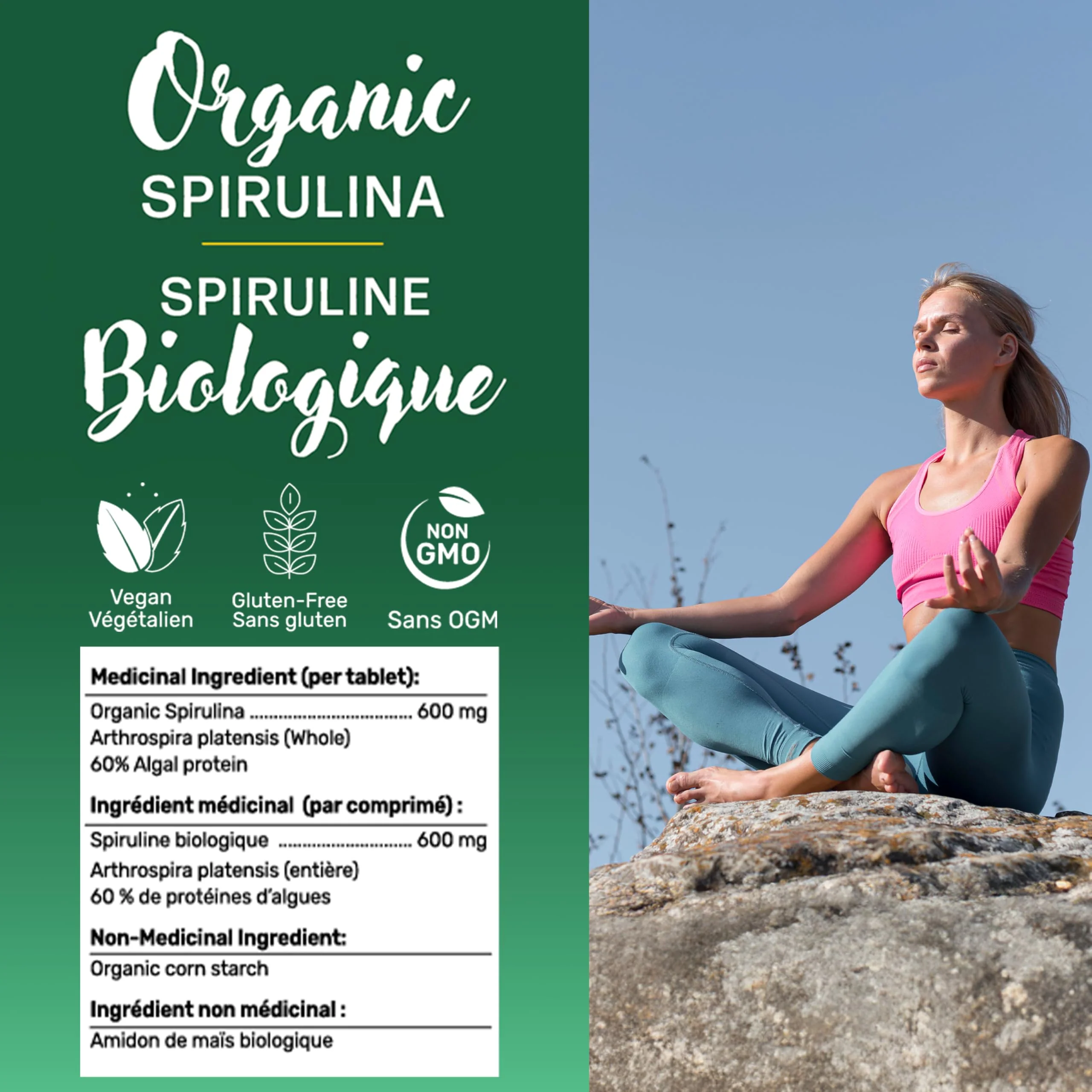 Gandalf - Spirulina Organic 600mg, 150 tabs - Gandalf - Image 3