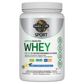 Garden of Life - Sport Cert Grass Fed Whey - Van (660g)