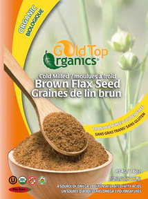Gold Top Organics - Cold Milled Brown Flax Seed (454g) - Image 3