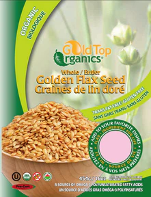 Gold Top Organics - Whole Golden flax 454g (454g) - Image 3
