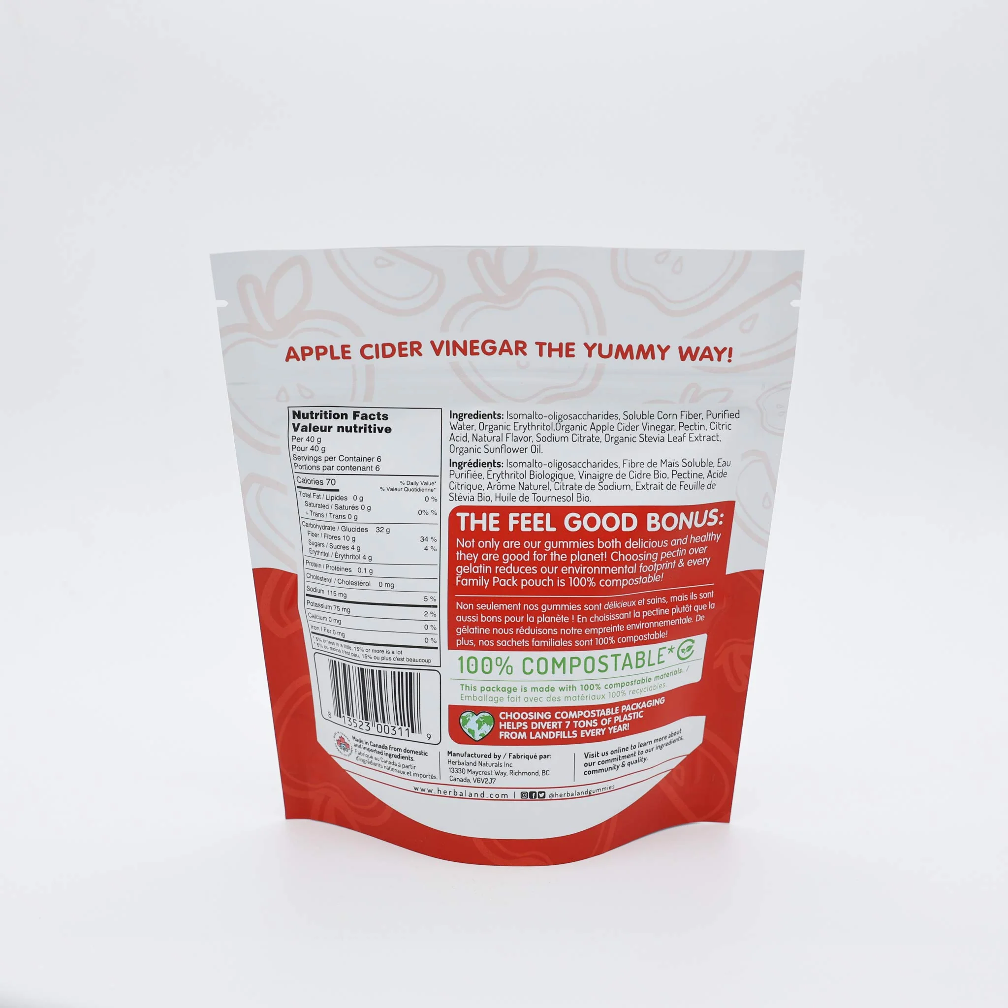 Herbaland - Apple Cider - Eco Sized (240g) - Image 3