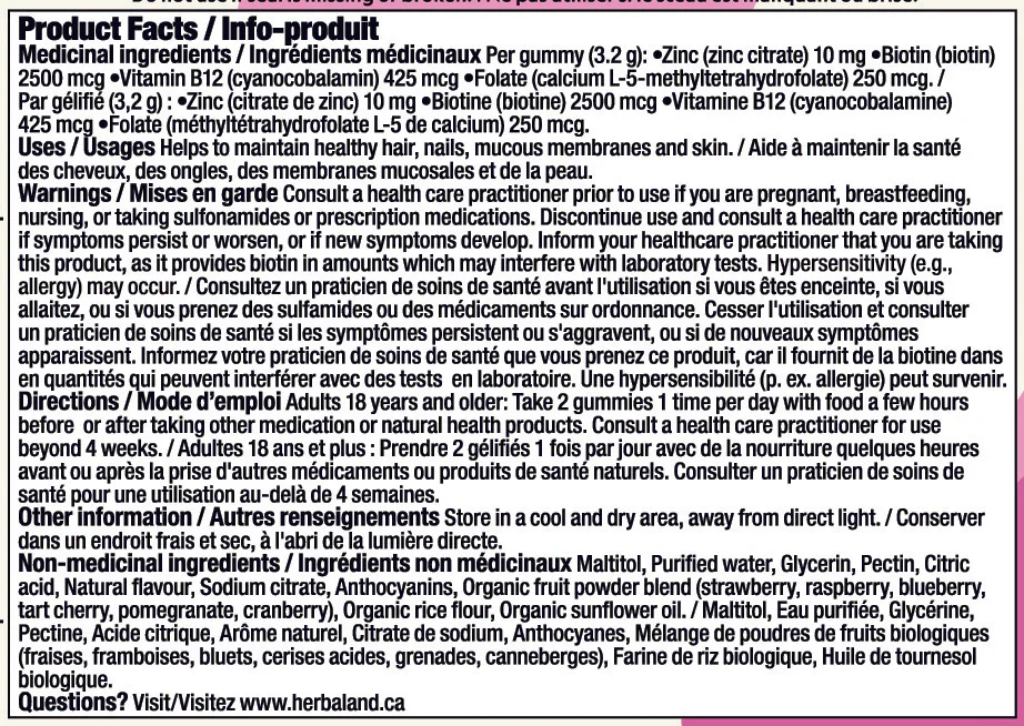 Herbaland - Biotin Beauty (60gmy) - Image 3