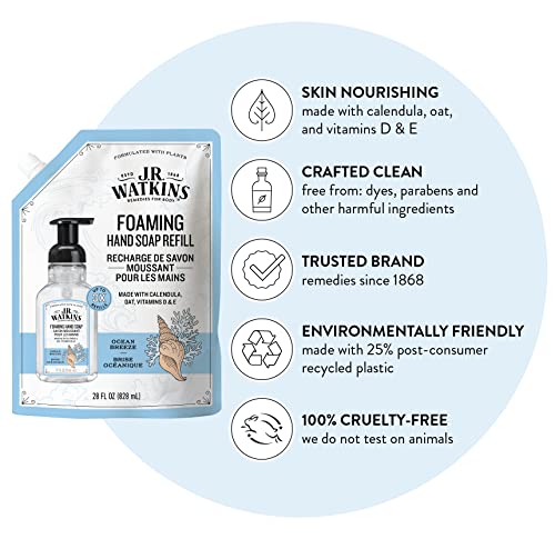 J.R. Watkins - Ocean Breeze Foaming Hand Soap (266ml) - Image 4