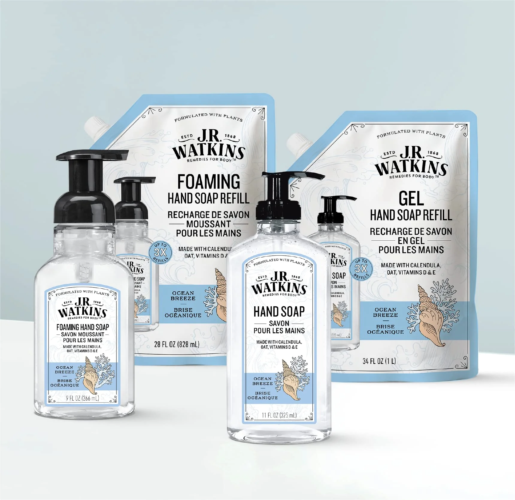 J.R. Watkins - Ocean Breeze Foaming Hand Soap (266ml) - Image 9