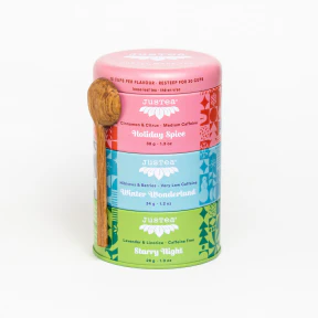 JusTea - Loose Leaf Holiday Tea Trio Tin (97g) - Image 2