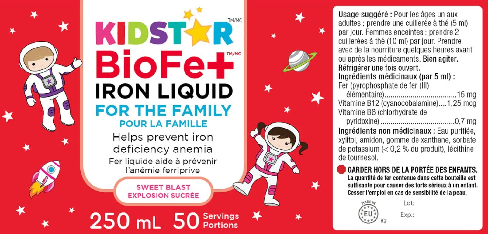 KidStar Nutrients - BioFe+ Iron Liquid for the Family (250ml) - Image 9