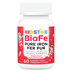 KidStar Nutrients - BioFe Pure Iron Chewable Swt Blast (60ch) - Image 2