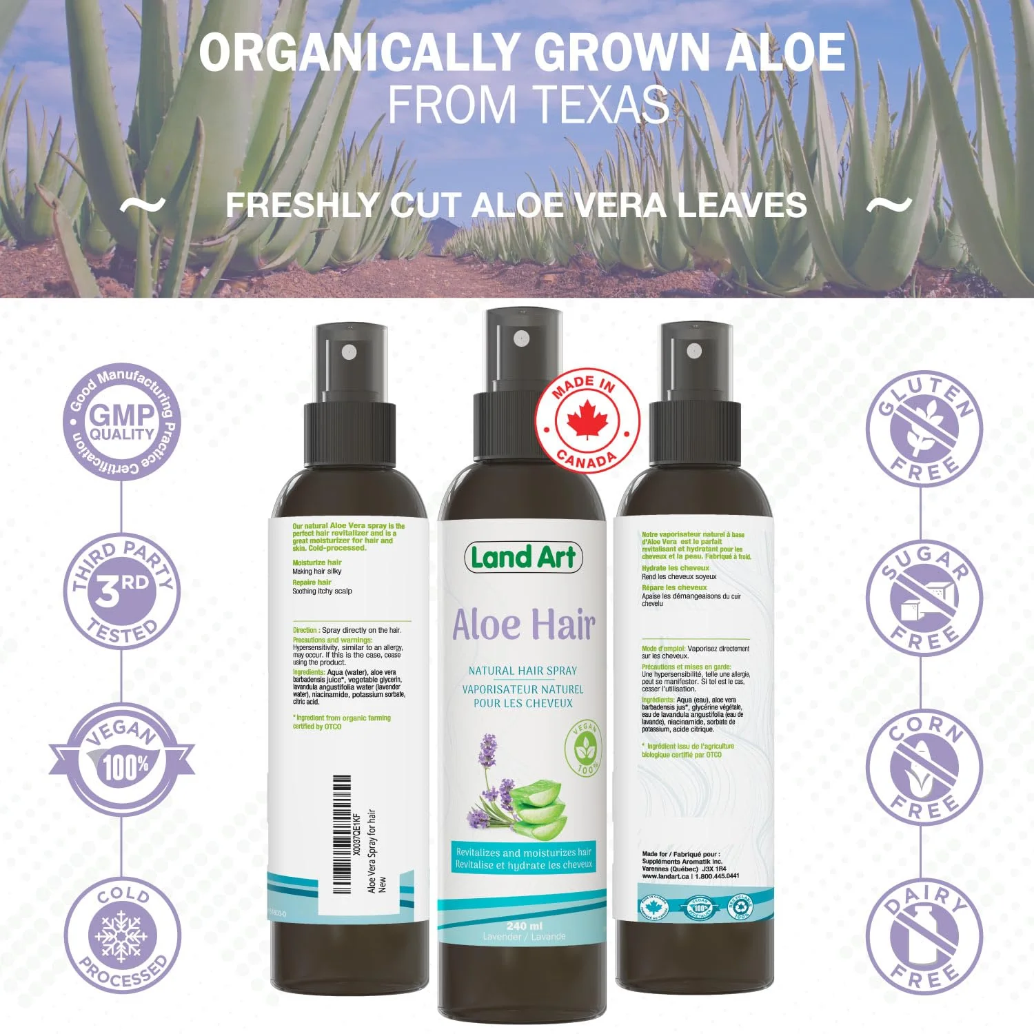 Land Art - Aloe Hair (240ml) - Image 10