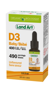 Land Art - Organic Vitamin D3 400IU For Baby (13.5ml) - Image 4