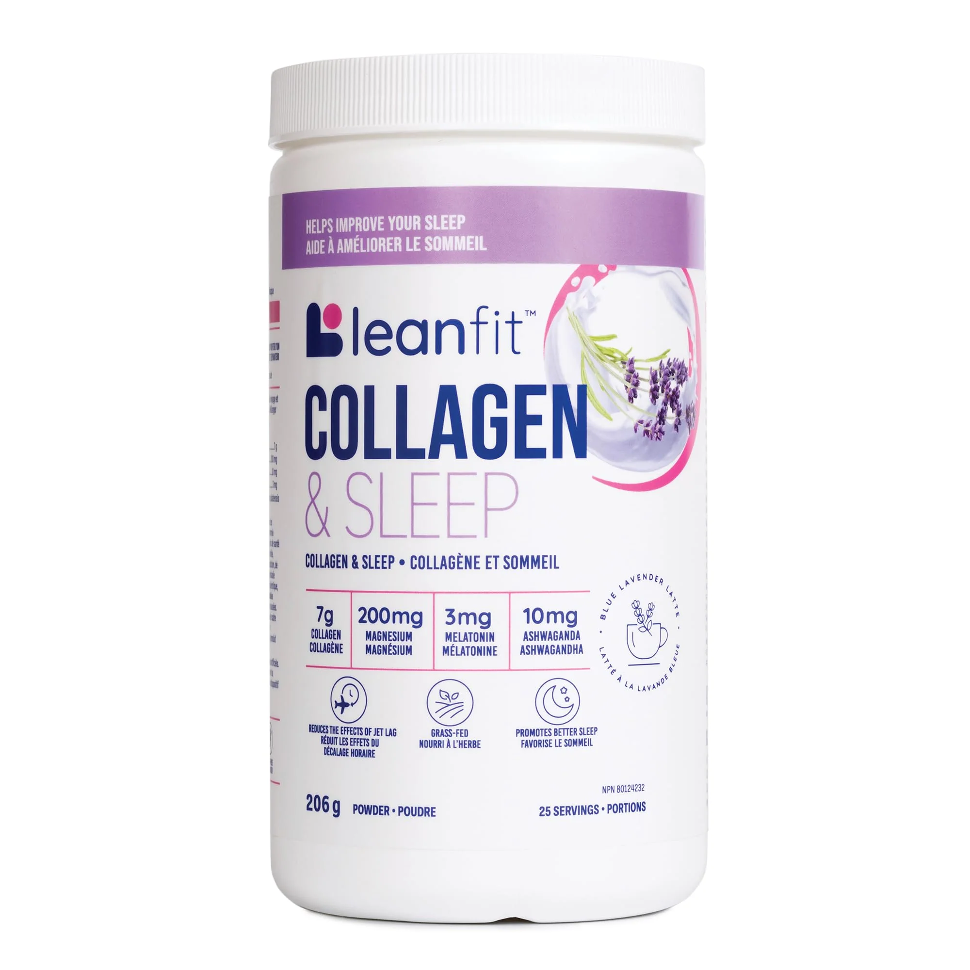LeanFit - Collagen & Sleep - Blue Lavender (206g)
