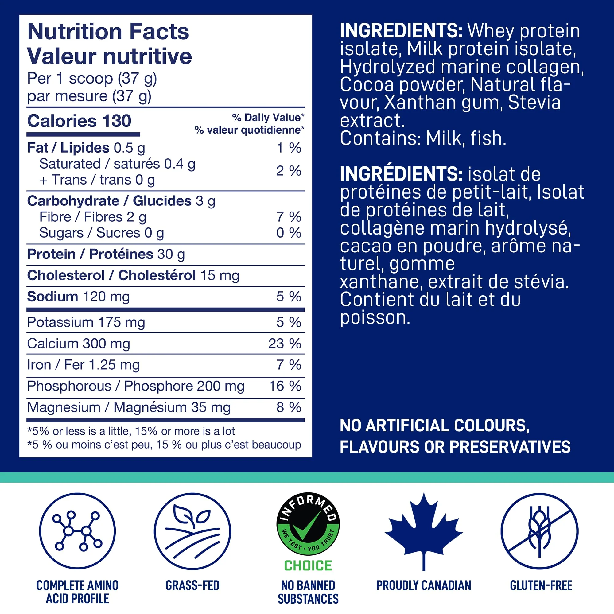 LeanFit - Isolate & Marine Collagen-ChocHazel (880g) - Image 4