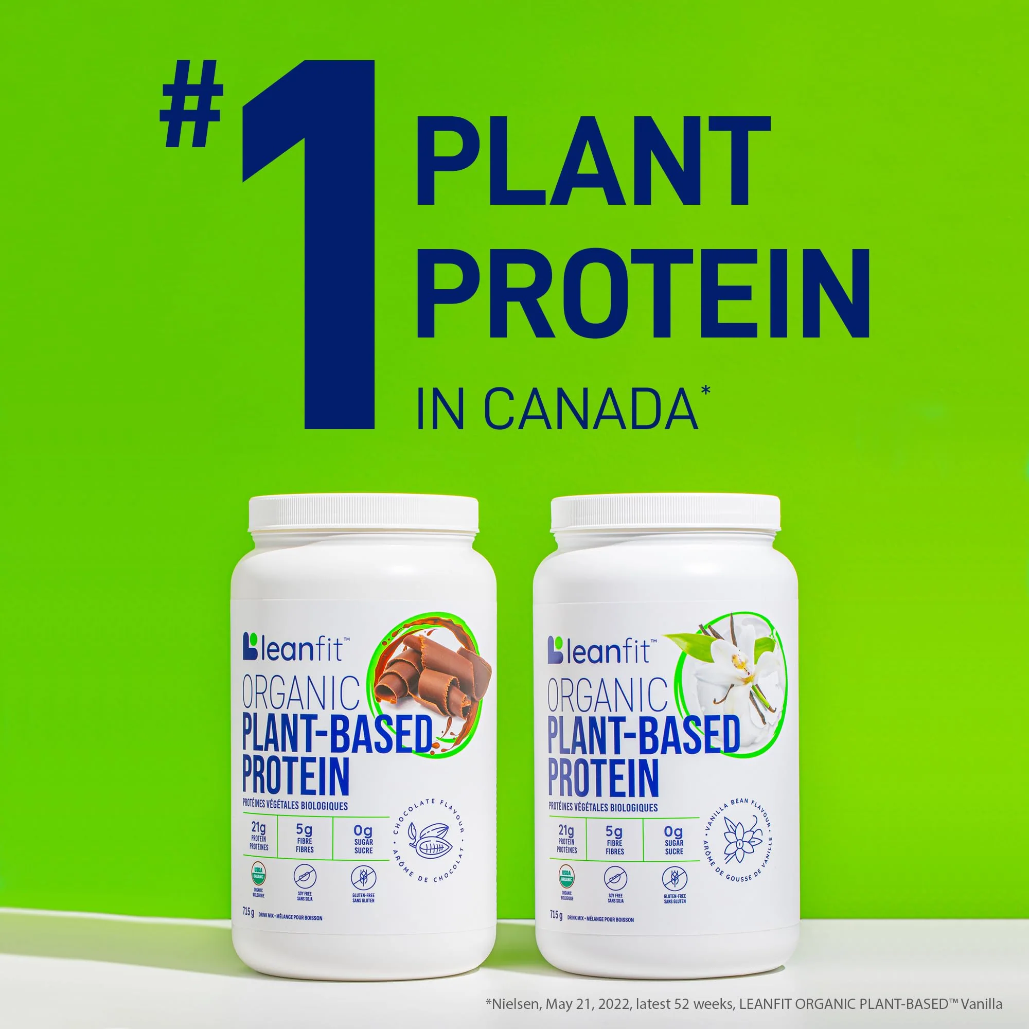 LeanFit - Organic Plant Protein - Vanilla (715g) - Image 3