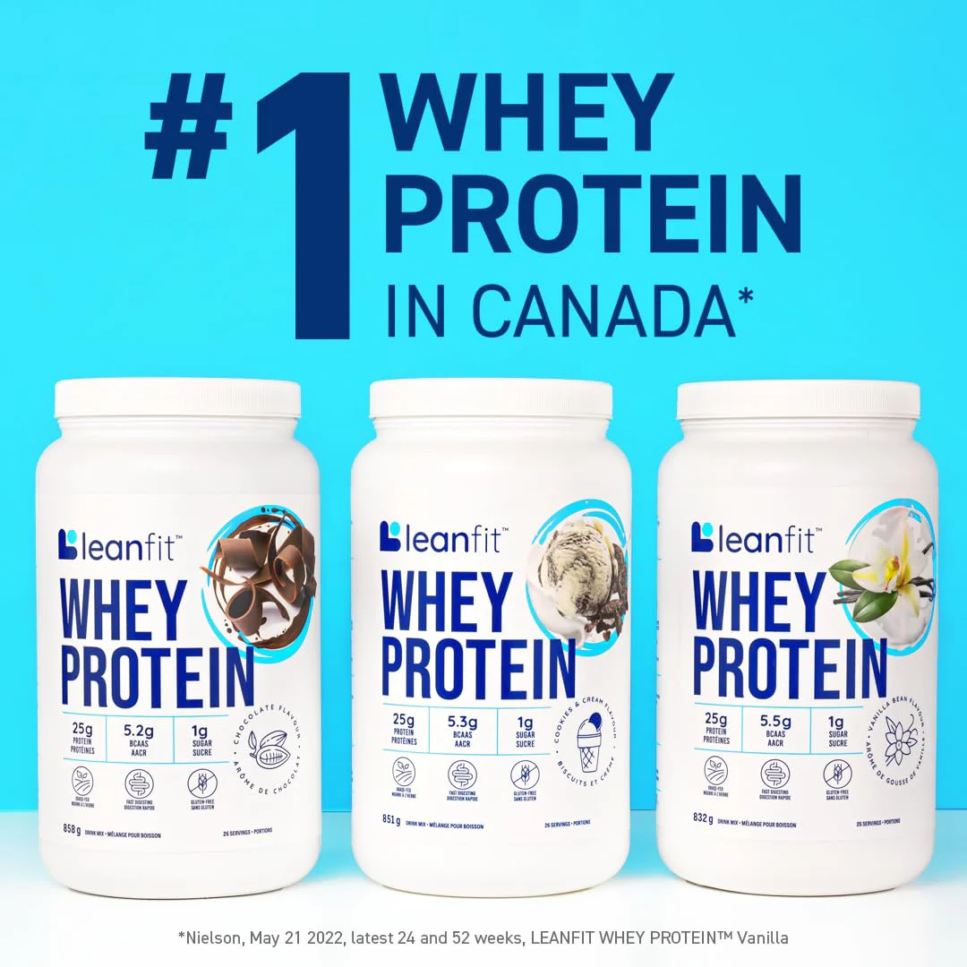 LeanFit - Whey Protein - Cookies & Cream (851g) - Image 6
