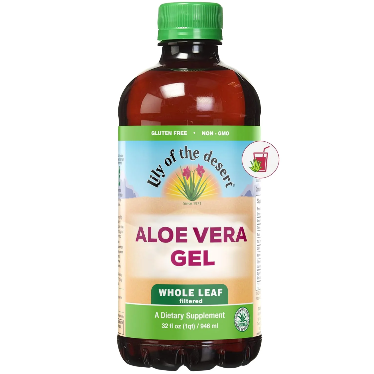 Lily Of The Desert - Aloe Vera Gel Whole Leaf - Plastic (3.78L) - Image 3