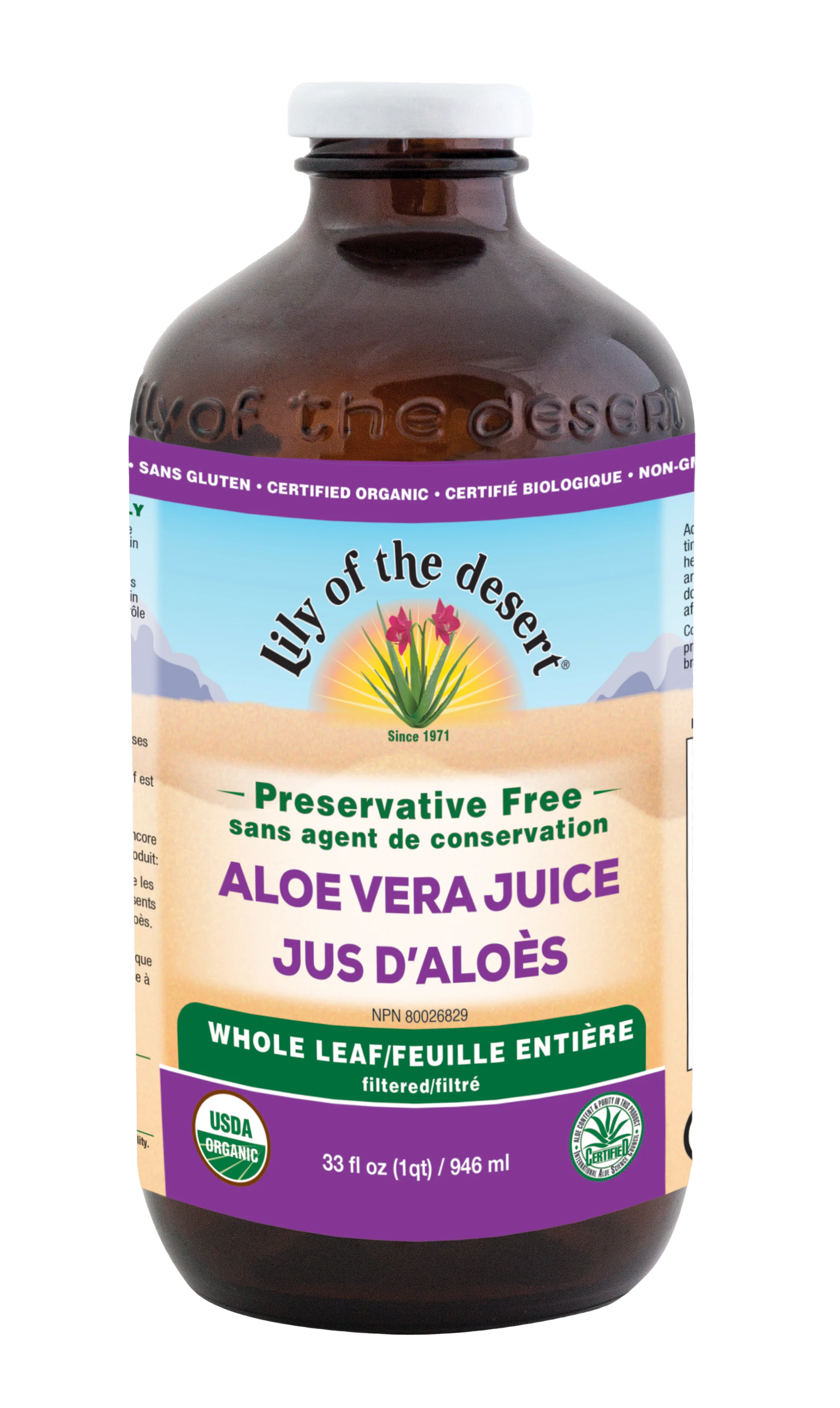 Lily Of The Desert - Aloe Vera Juice PF Whole Leaf (946ml) - Image 3