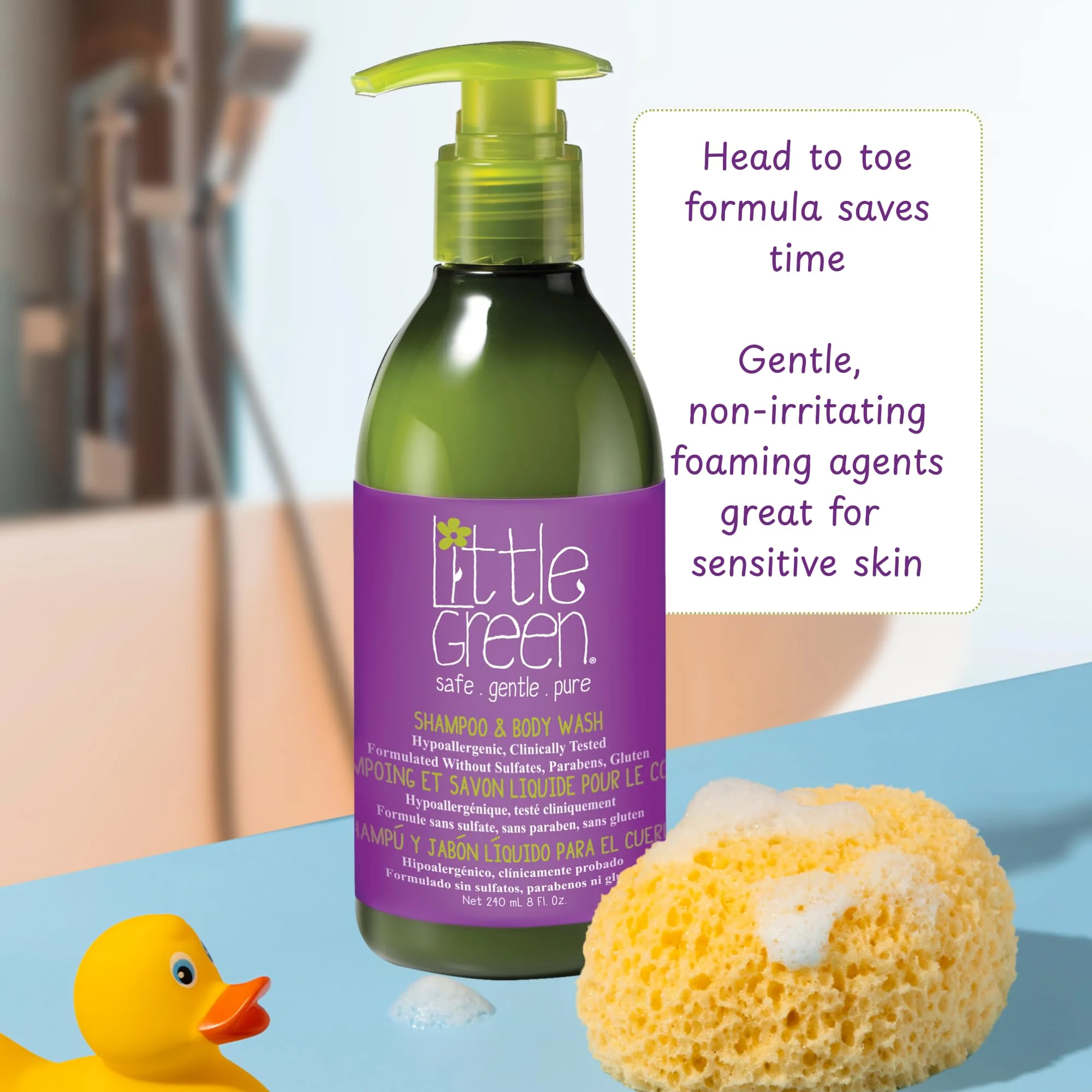 Little Green - Shampoo & Body Wash (240ml) - Image 10