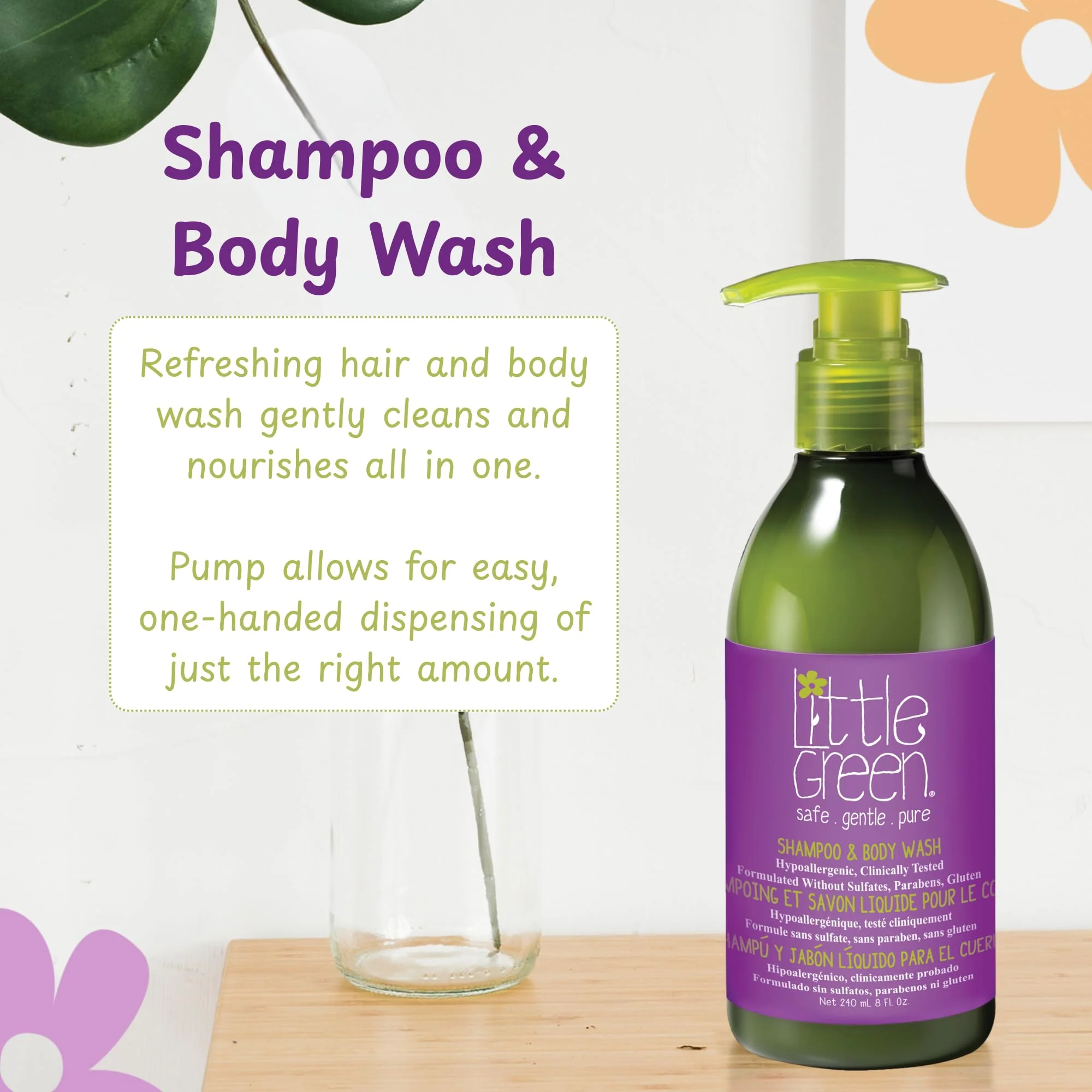 Little Green - Shampoo & Body Wash (240ml) - Image 4