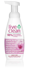 Live Clean - White Tea & Cherry Foaming Soap (400ml) - Image 4