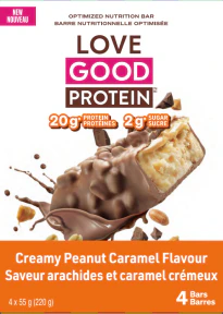 Love Good Foods - Peanut Caramel Protein Bar (4pk) - Image 3