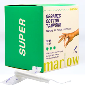 Marlow - Organic Cotton Tampons (Super) (18box) - Image 3
