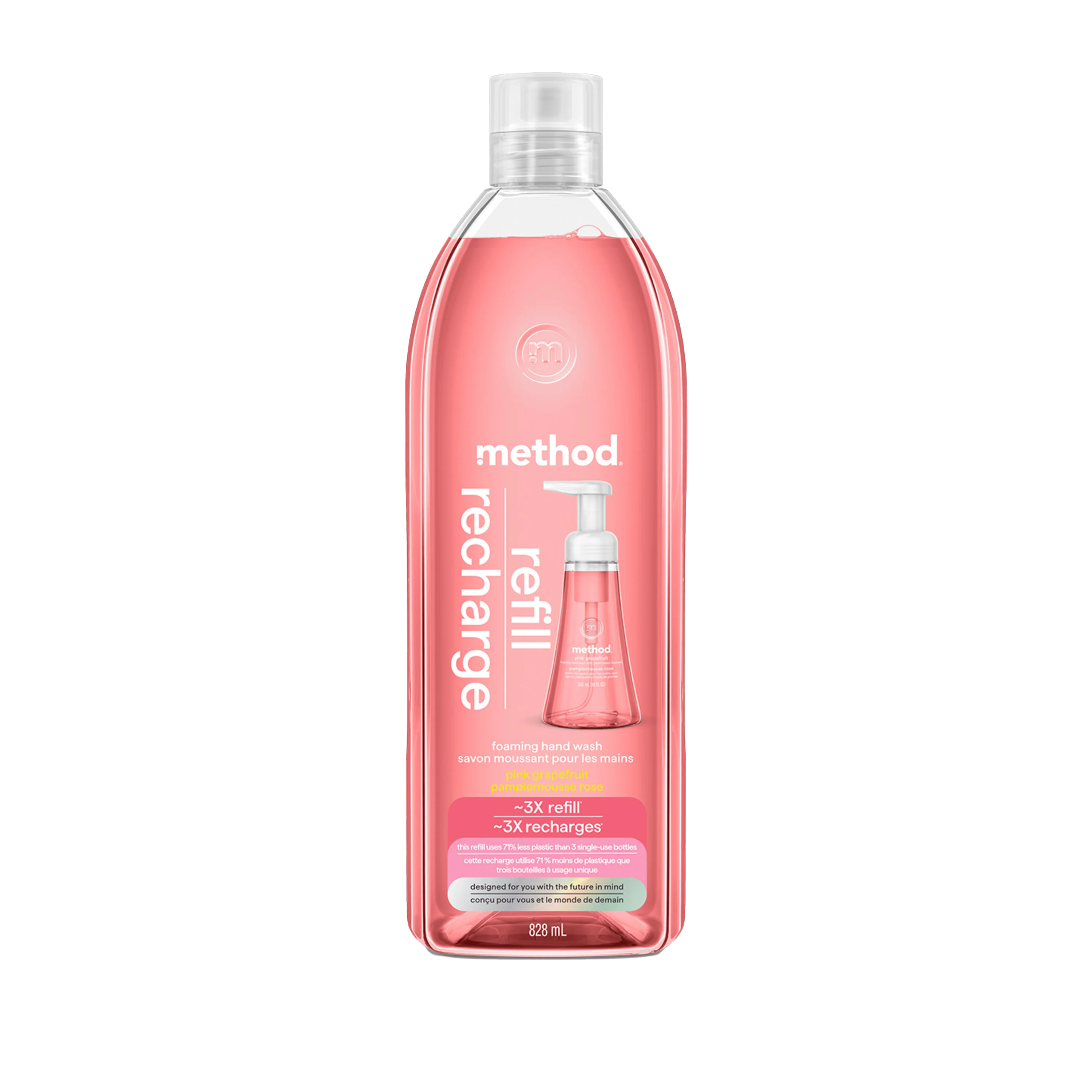 Method - Pink Grpfrt Foam HandWash Refill (828ml) - Image 4