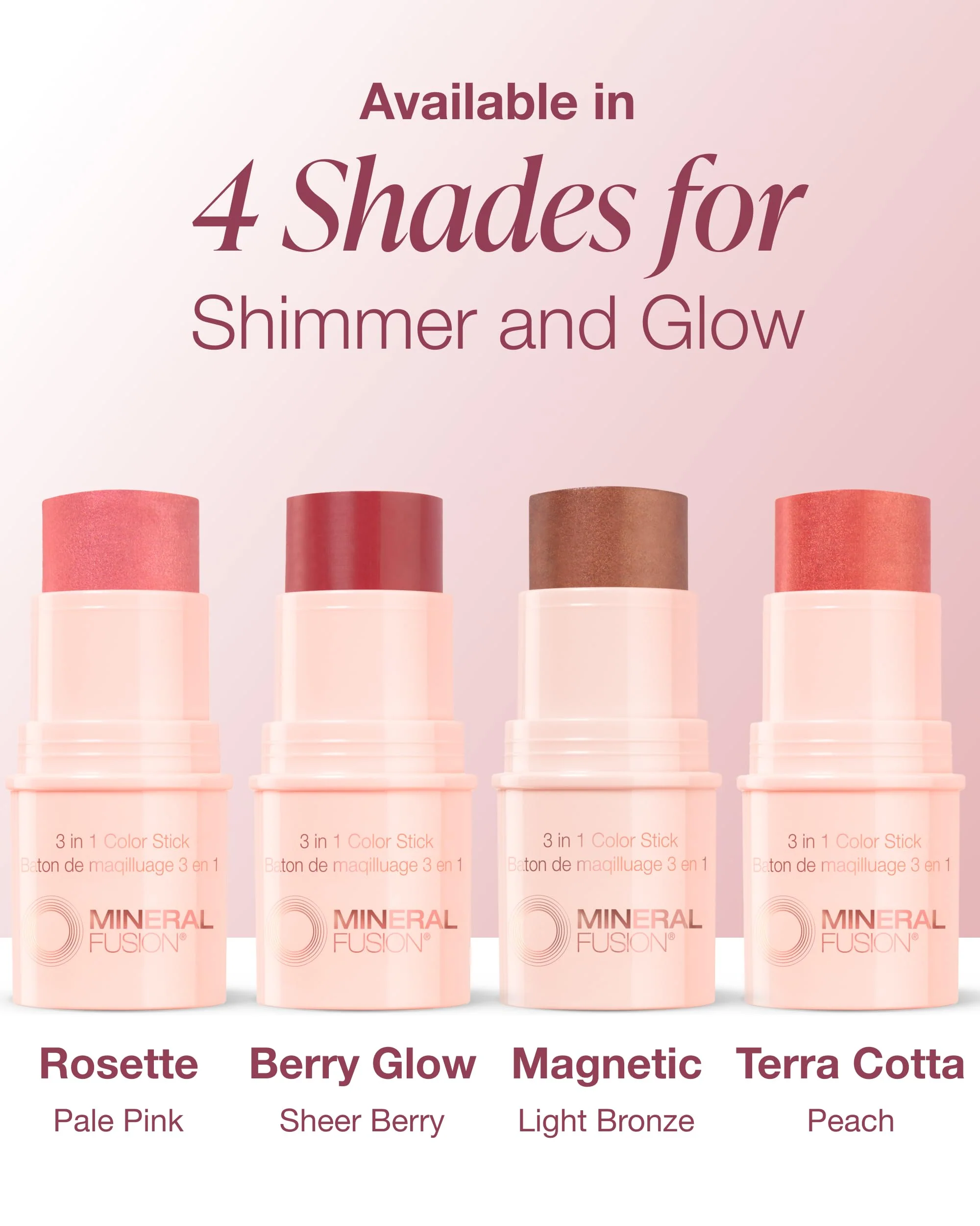 Mineral Fusion Natural Brands - 3-In-1 Color Stick Rosette (4.5g) - Image 6