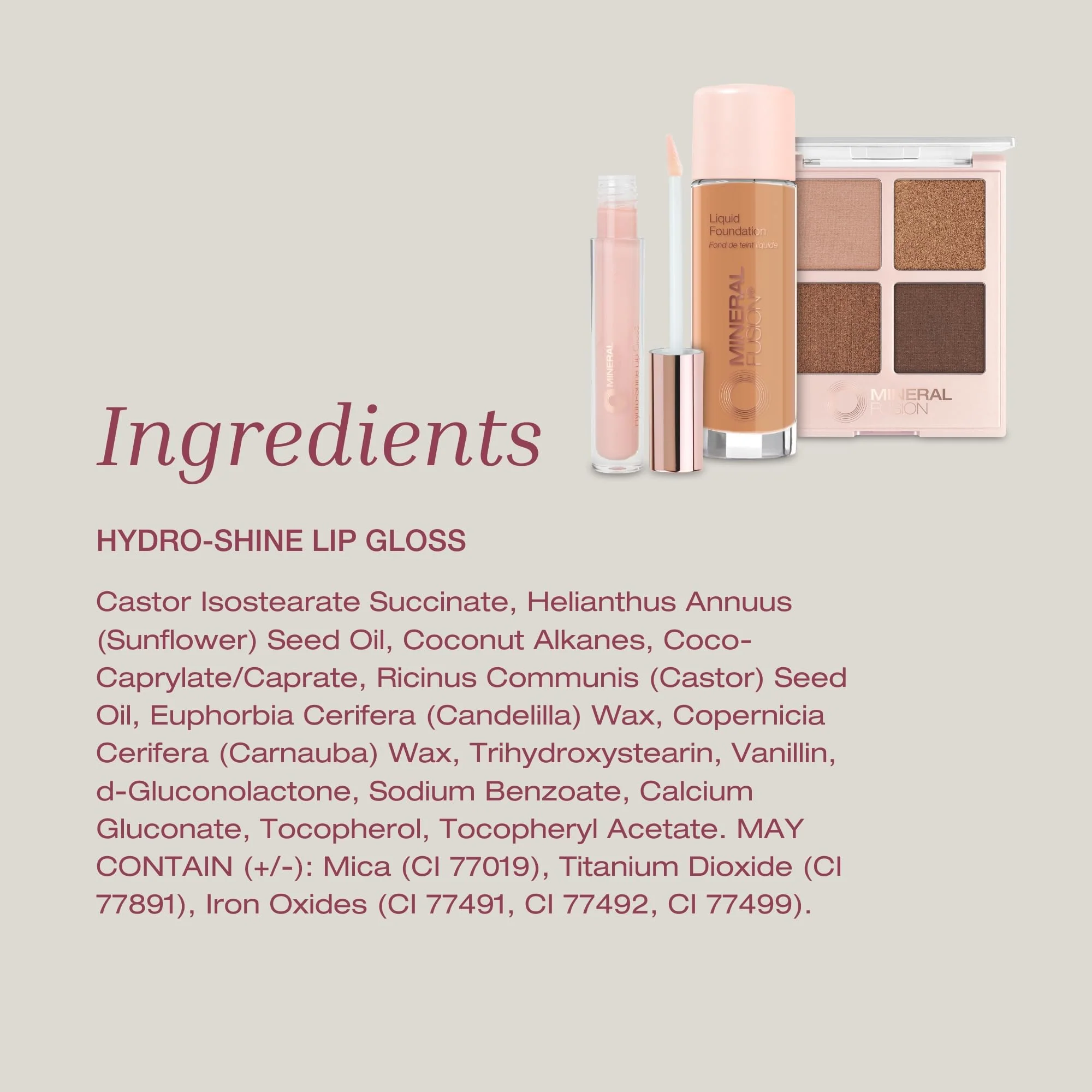 Mineral Fusion Natural Brands - Hydro-shine Lip Gloss Kyoto (5ml) - Image 4