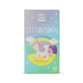 Moo Moo Bath - Shower Steamer Duo Cotton Candy (120g) - Image 4