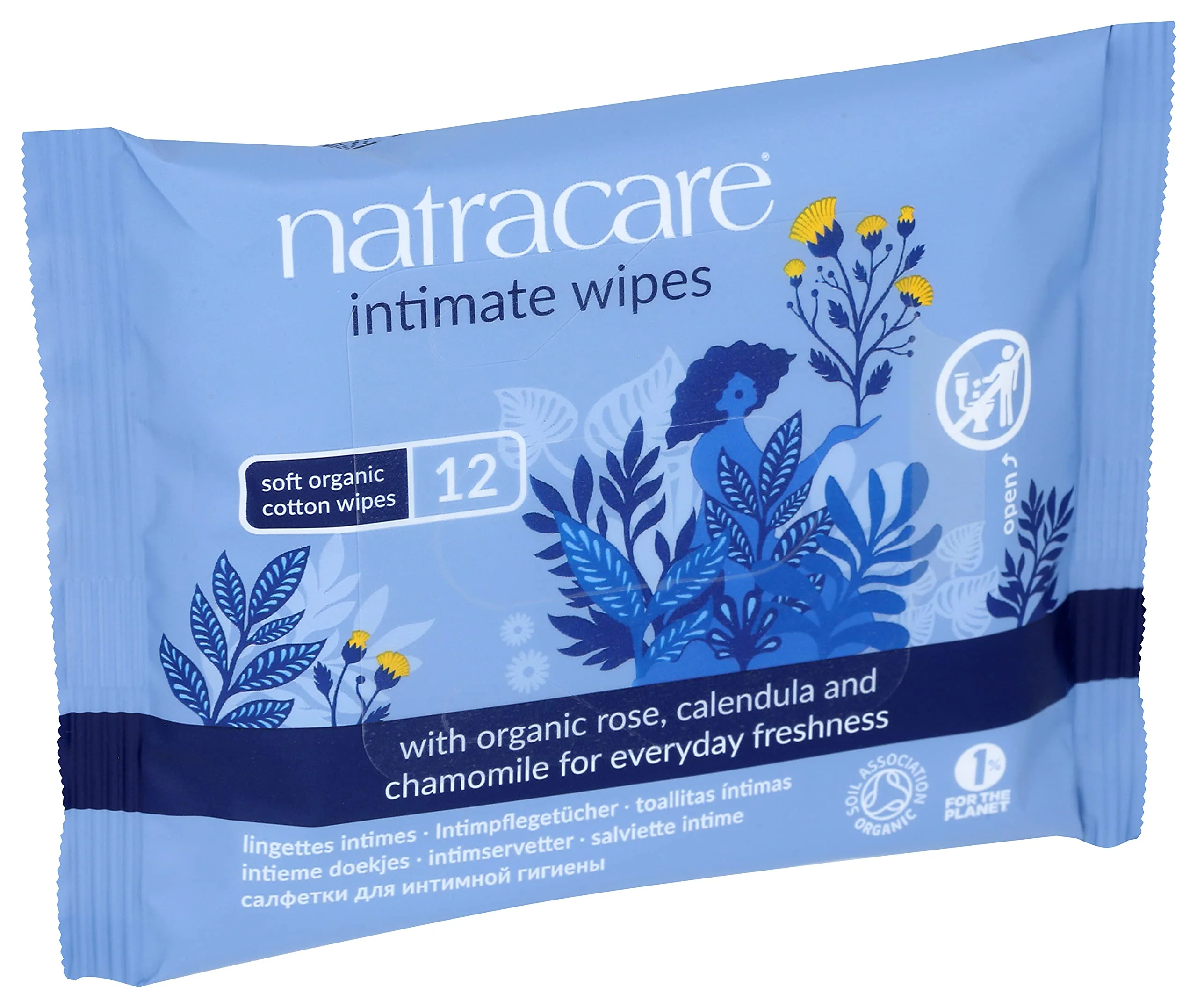 Natracare - Organic Cotton Intimate Wipes (12ct) - Image 2