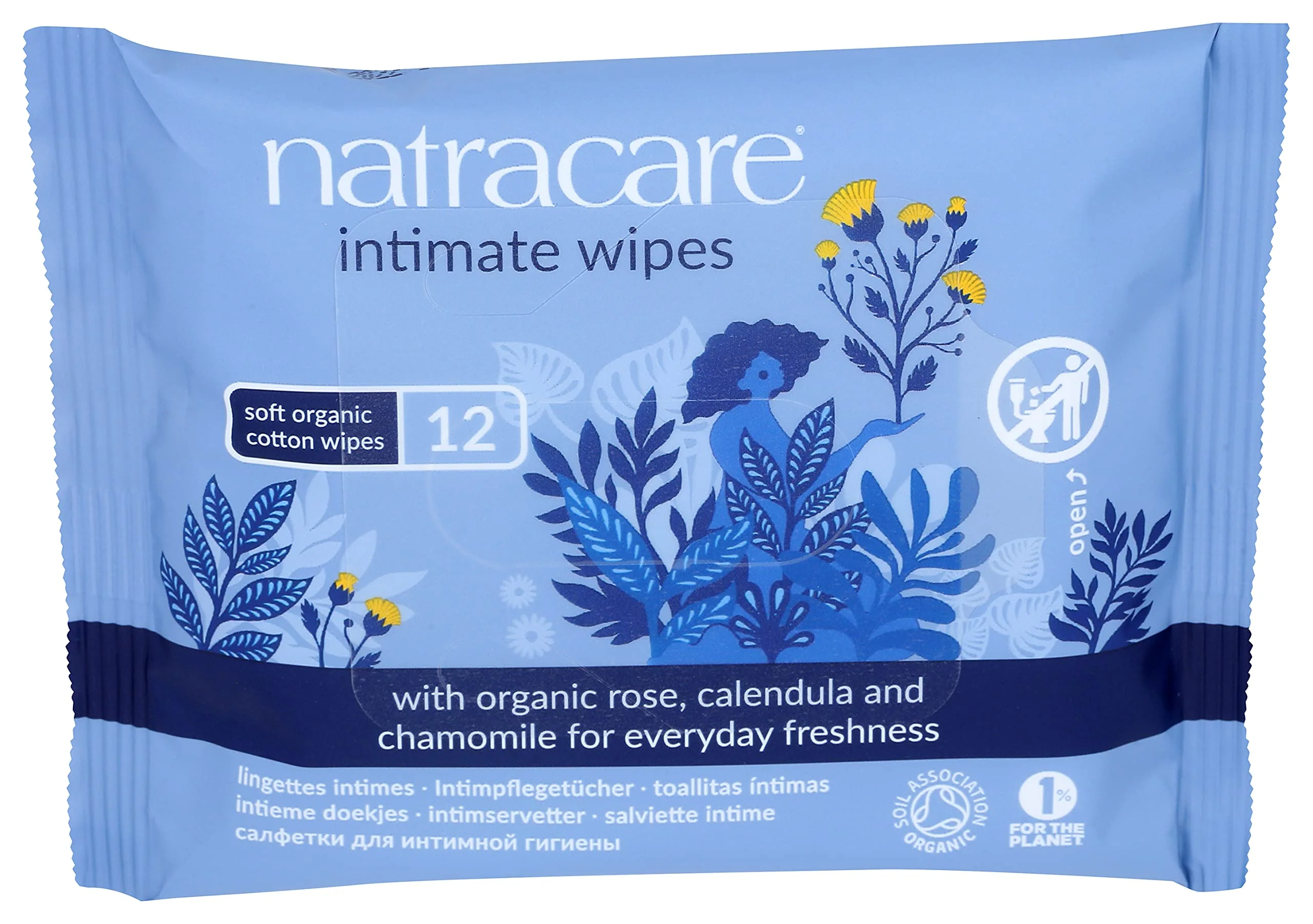 Natracare - Organic Cotton Intimate Wipes (12ct) - Image 4