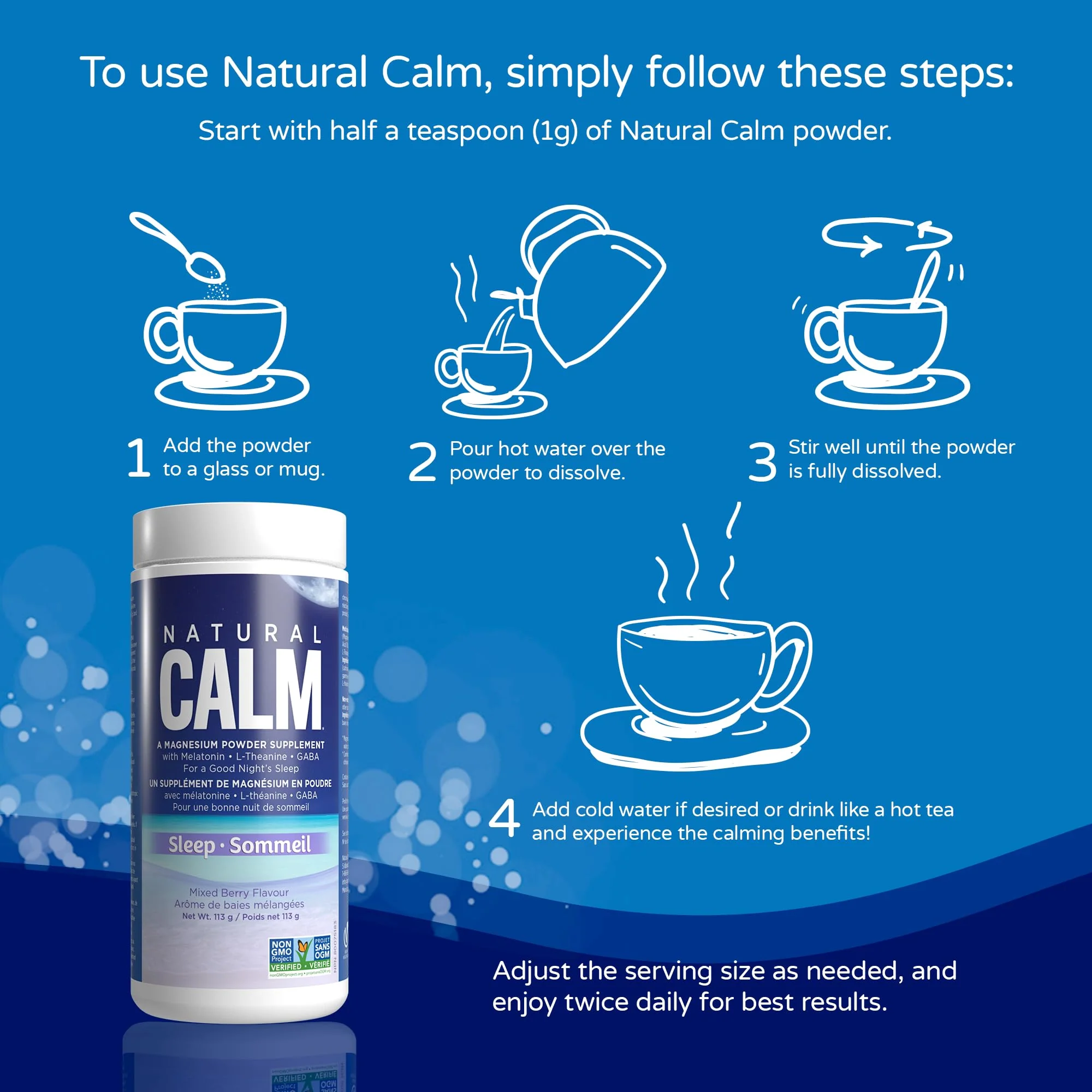 Natural Calm - Calm Sleep (113g) - Image 7
