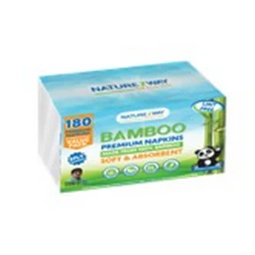 NatureZway - Napkins - Wht 2ply (180ct) - Image 2