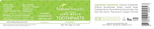 Nelson Naturals - Fennel Toothpaste (93g) - Image 8