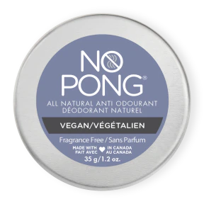 No Pong Natural Deodorant - Fragrance Free Vegan (35g)