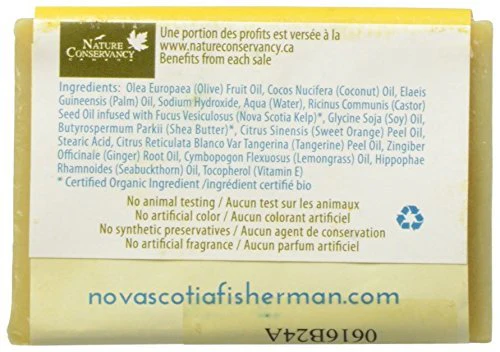 Nova Scotia Fisherman - Seabuckthorn & Shea Soap (136g) - Image 4