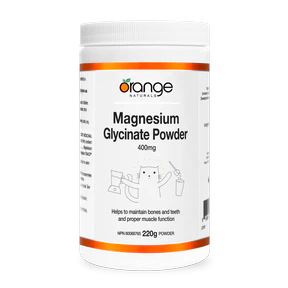 Orange Naturals - Magnesium Glycinate Powder 400mg (220g) - Image 3