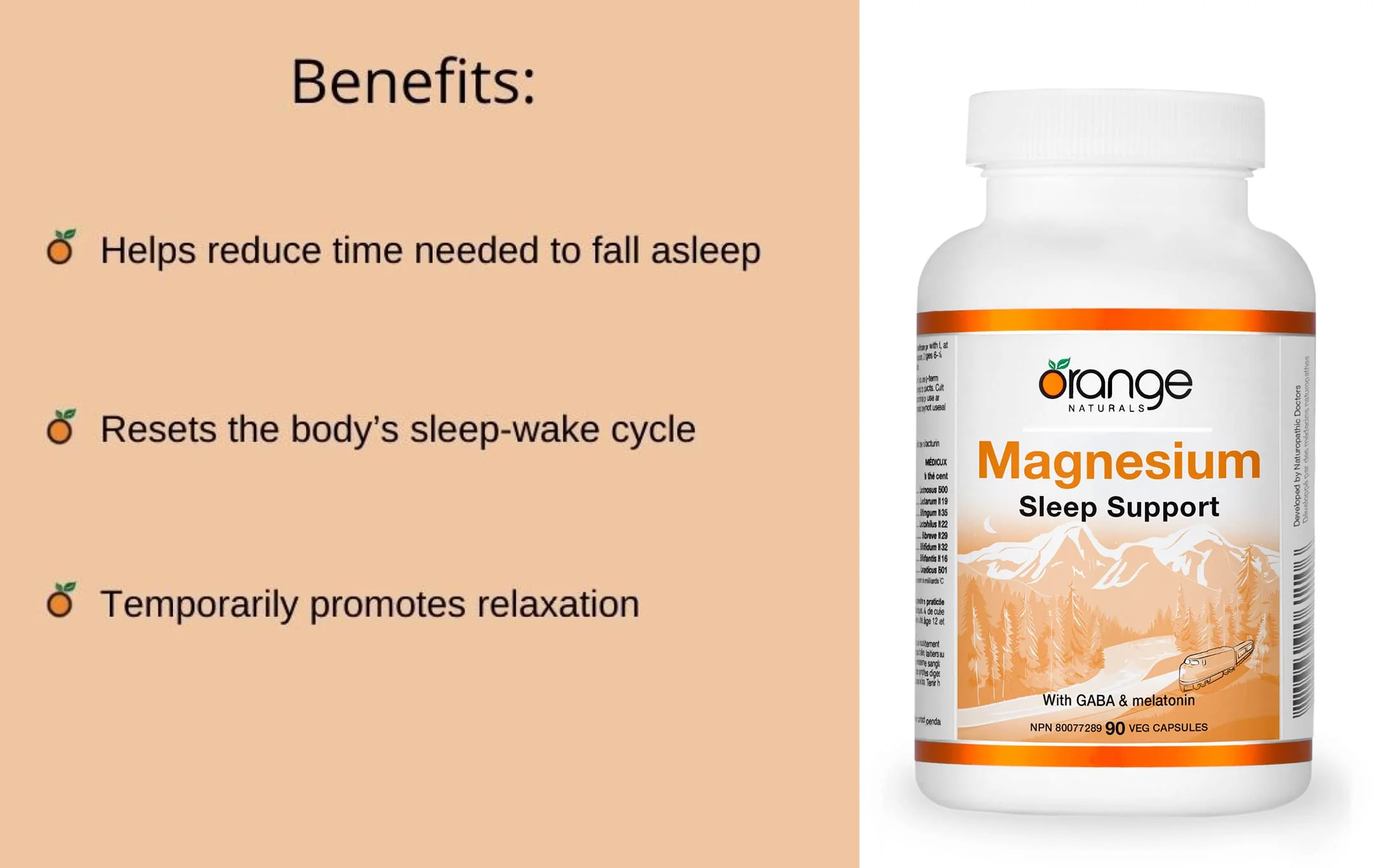 Orange Naturals - Magnesium Sleep Support (90vcap) - Image 7