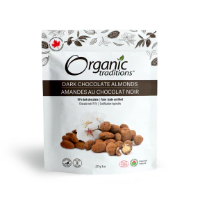 Organic Traditions - Almonds, Dark Chocolate (227g) - Image 3