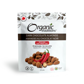 Organic Traditions - Almonds, Dark Chocolate With Chili (227g) - Image 4