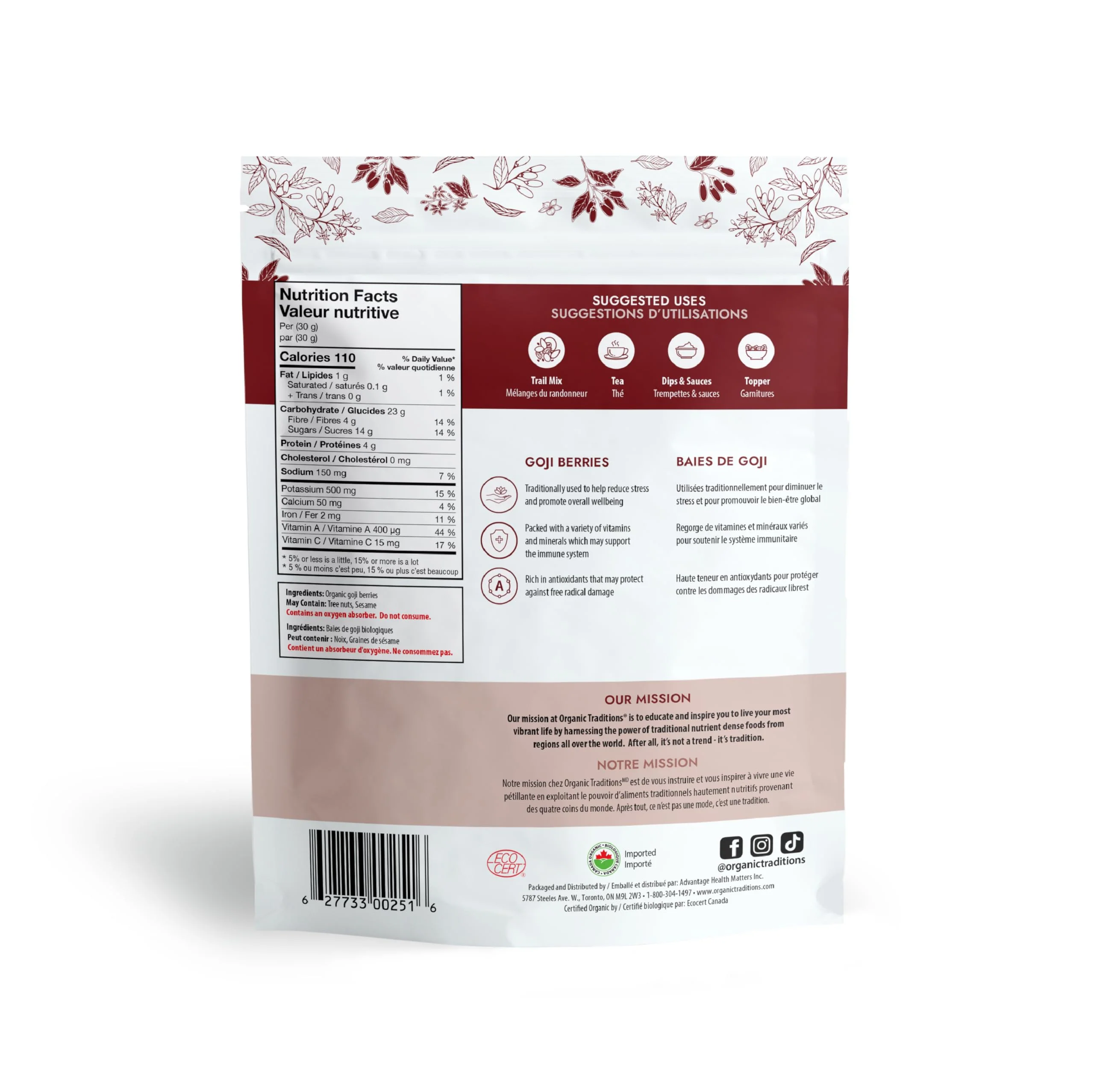 Organic Traditions - Goji Berries (227g) - Image 4